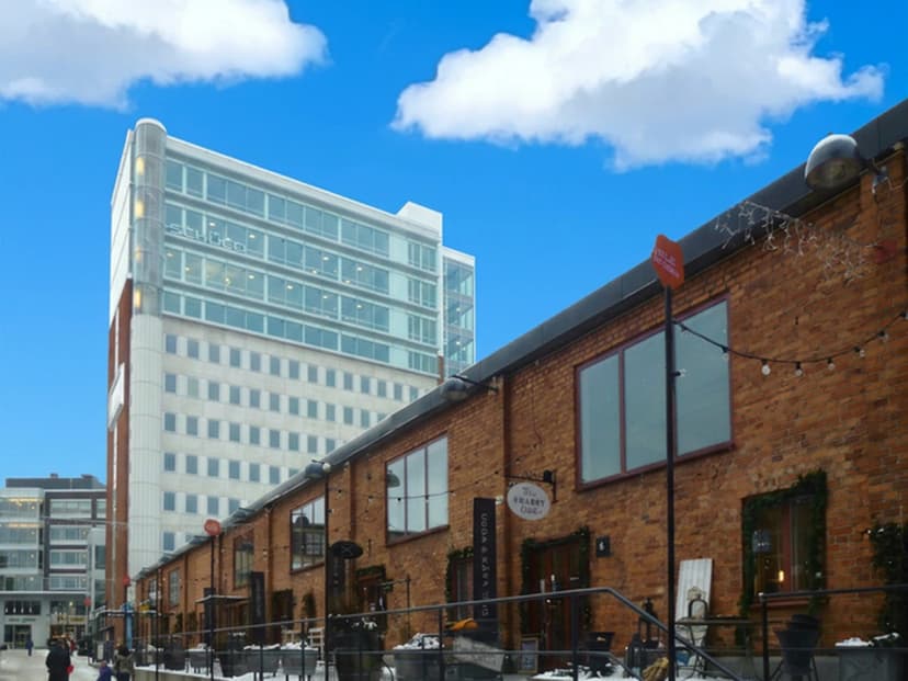 Hyra buss vid Sickla köpkvarter i Nacka